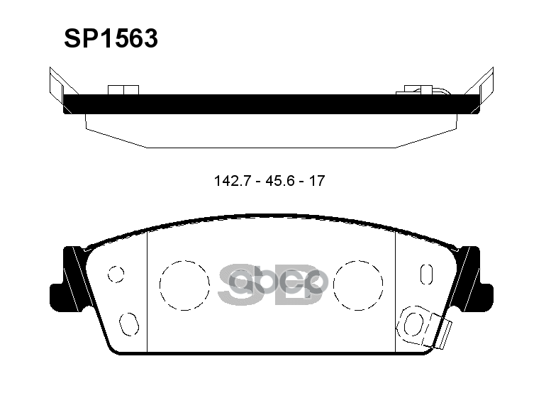 Колодки задние SANGSIN BRAKE SP1563